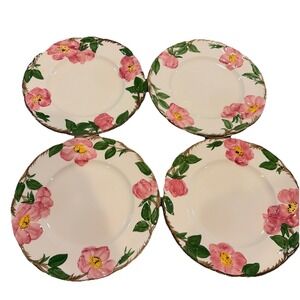 Desert Rose Set-4 Franciscan Dinner Ware  8"Salad Dessert Plates